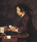 Boy Playing with Cards Jean Baptiste Simeon Chardin